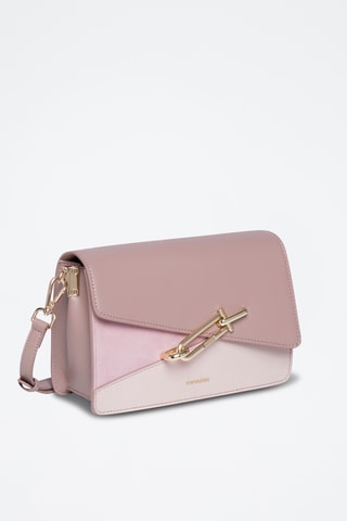 Sac bandoulière en cuir Mandy - Nude