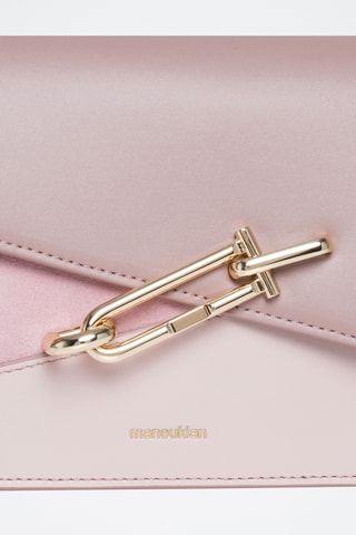 Sac bandoulière en cuir Mandy - Nude