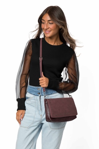 Sac bandoulière Bea - Bordeaux