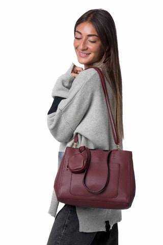 Sac porté épaule Mylene - Bordeaux