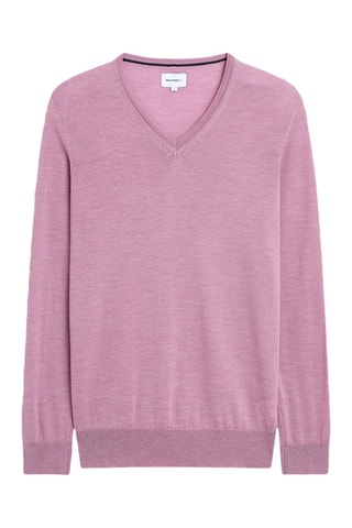 Camisola em lã mérino - Rosa