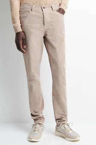 Calças de ganga slim - Bege