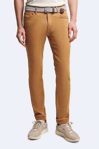 Calças de ganga slim - Castanho