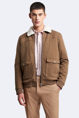 Blusão sherpa - Castanho