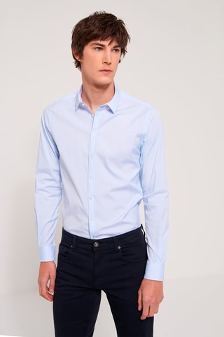 Camisa Astretch Azul-claro