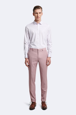 Camisa - Branco e violeta-claro