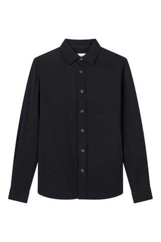 Camisa regular - Preto