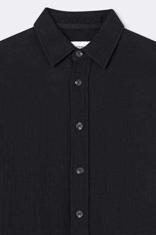 Camisa regular - Preto