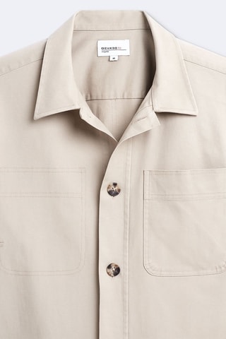 Sobrecamisa regular - Bege