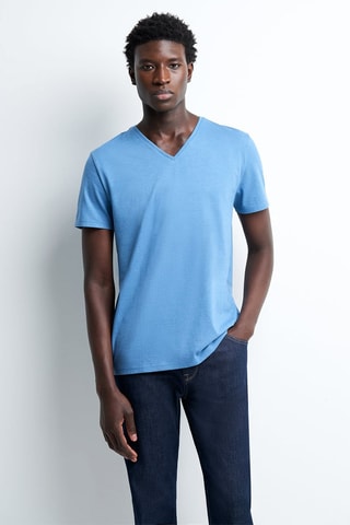 T-shirt slim - Azul