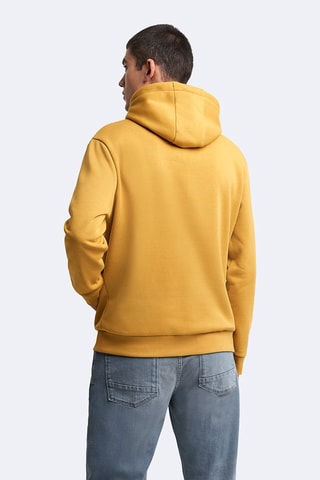 Sweat regular com capuz - Amarelo