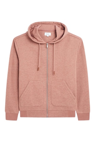 Sweat regular com capuz - Rosa