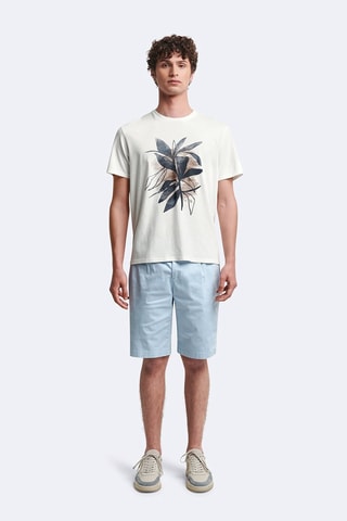 Bermudas slim - Azul-celeste