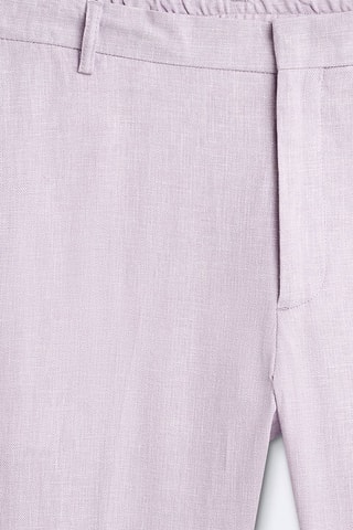 Calças de fato em linho - Violeta-claro
