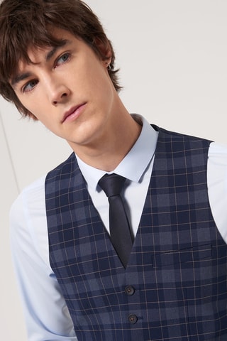 Gravata de seda - Azul-noite