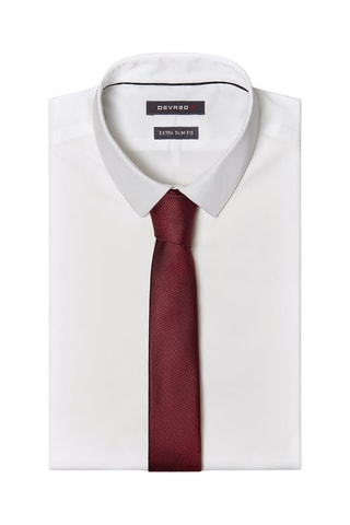 Gravata de seda - Vermelho-escuro