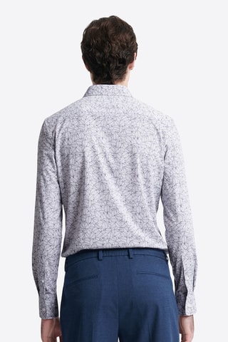 Camisa slim - Azul-marinho