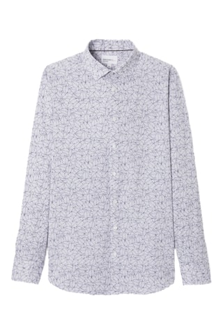 Camisa slim - Azul-marinho