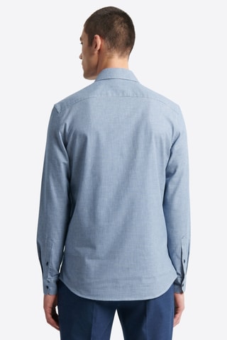 Camisa slim - Azul-celeste