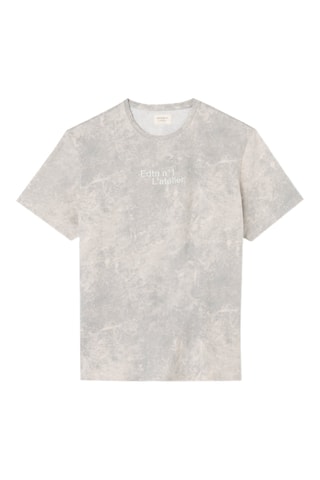 T-shirt tie and dye - Azul-cinza