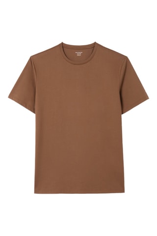 T-shirt slim - Castanho