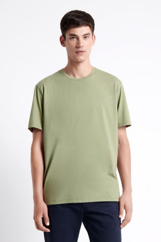 T-shirt slim - Verde-azeitona