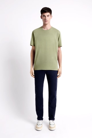 T-shirt slim - Verde-azeitona