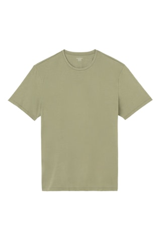 T-shirt slim - Verde-azeitona
