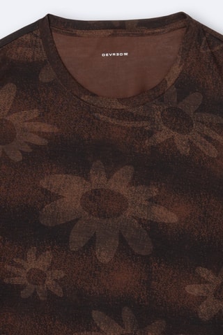 T-shirt - Castanho-escuro