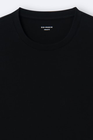 T-shirt relaxed - Preto