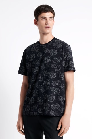 T-shirt slim - Preto e cru