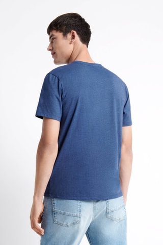 T-shirt slim - Azul-real