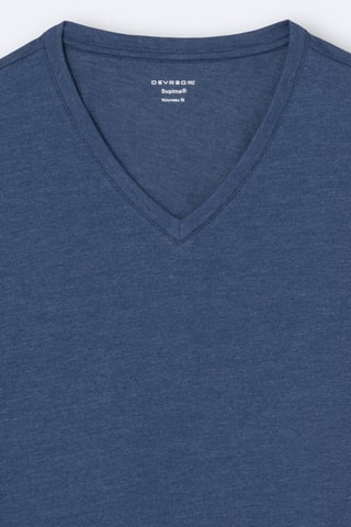 T-shirt slim - Azul-real