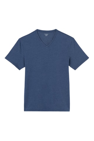 T-shirt slim - Azul-real