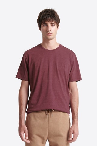 T-shirt slim - Bordô
