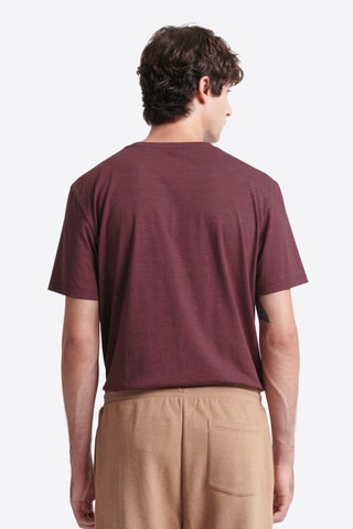 T-shirt slim - Bordô