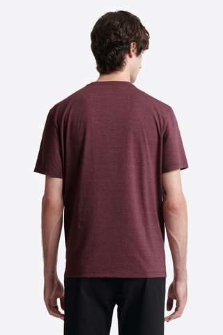 T-shirt slim - Bordô mesclado