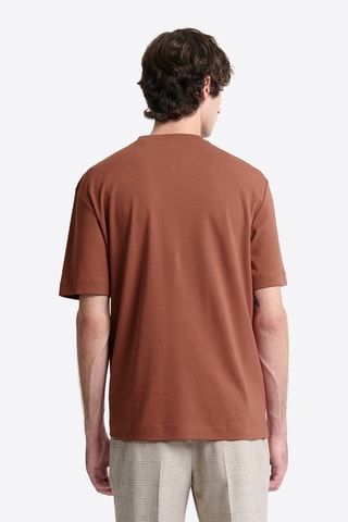 T-shirt regular - Laranja-escuro