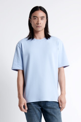 T-shirt slim - Azul-celeste
