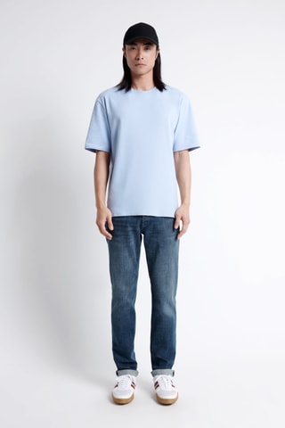 T-shirt slim - Azul-celeste
