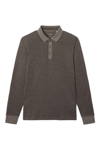 Polo slim - Castanho mesclado