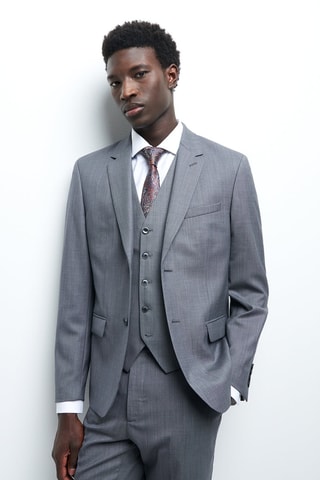 Casaco de lã - Cinzento-escuro