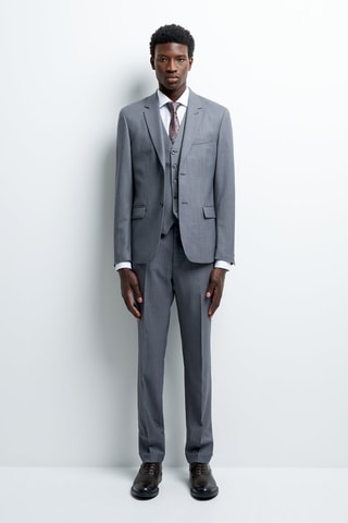 Casaco de lã - Cinzento-escuro