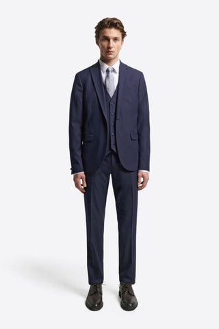 Casaco de fato extraslim - Azul-marinho