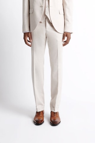 Calças regular - Cru