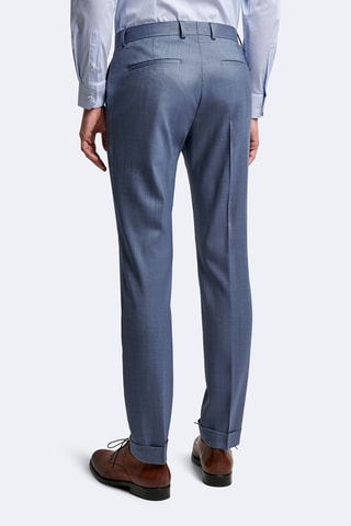 Calças slim em lã - Índigo