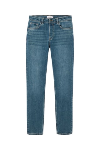 Calças de ganga slim - Azul-celeste