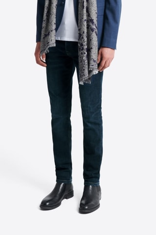 Calças de ganga slim - Azul-marinho