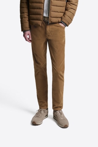 Calças de ganga slim - Camel