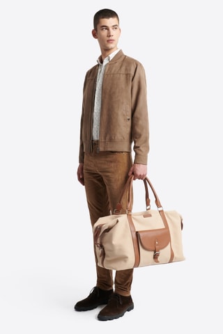 Calças de ganga slim - Camel